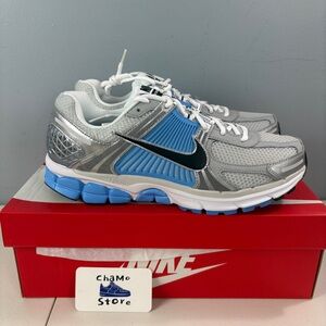 Nike Air Zoom Vomero 5 Casual Shoes Pure Platinum Blue FJ4151 101 Men's Sz